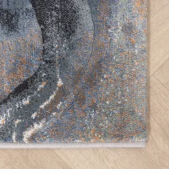 Teppich Abstrakt - Xavier Wave Blau Grau