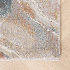 Teppich Abstrakt - Xavier Wave Blau Rot