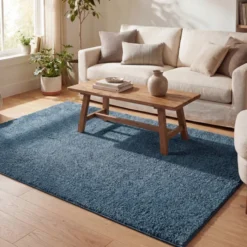 Teppich Hochflor - Lofty Blau