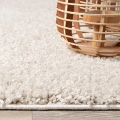 Teppich Hochflor - Lofty Creme Weiß