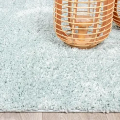 Teppich Hochflor - Lofty Hellblau Türkis