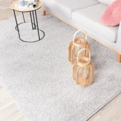 Teppich Hochflor - Lofty Hellgrau
