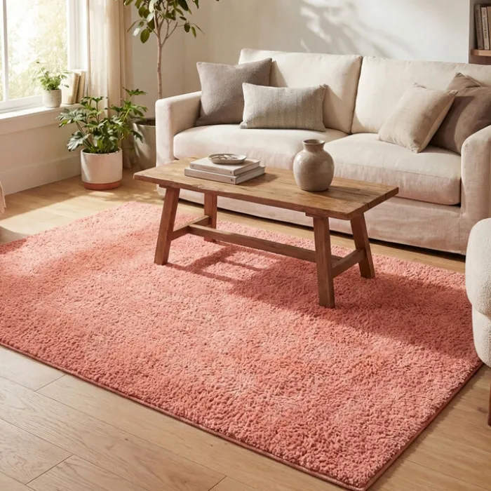 Teppich Hochflor - Lofty Orange Rosa