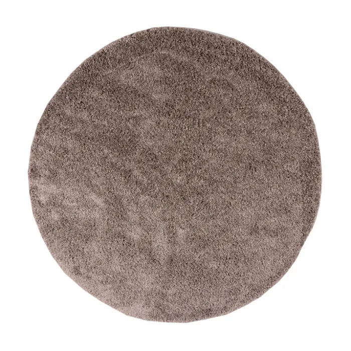 Teppich Hochflor Rund - Lofty Taupe