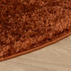 Teppich Hochflor Rund - Wish Terracotta