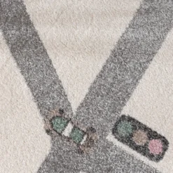 Teppich Kinderzimmer - Bowie Autobahn Creme
