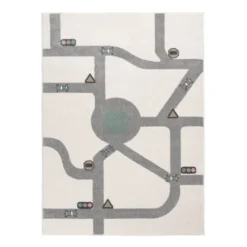 Teppich Kinderzimmer - Bowie Autobahn Creme
