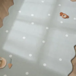Teppich Kinderzimmer - Cloudy Dots Minze