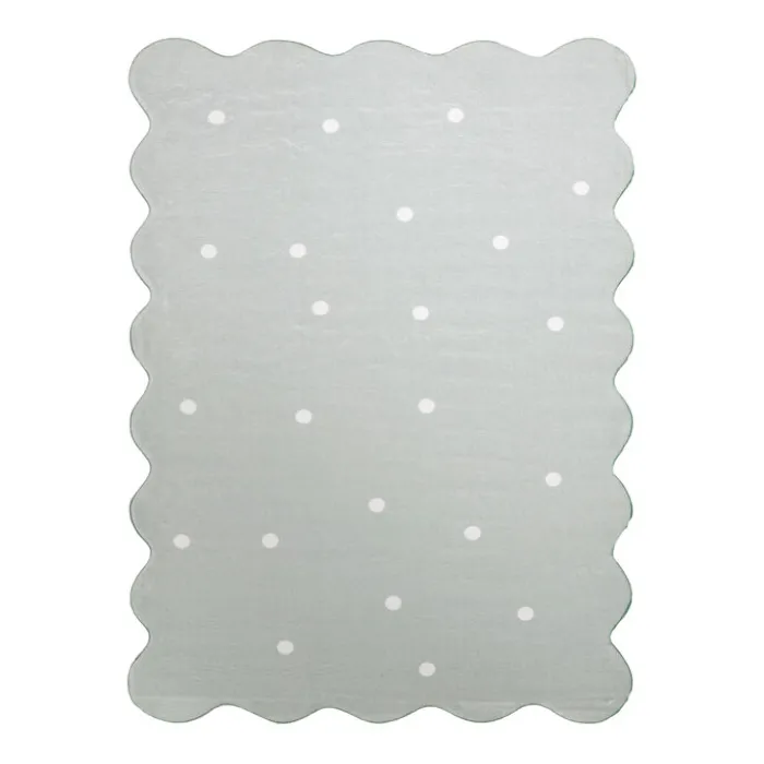Teppich Kinderzimmer - Cloudy Dots Minze
