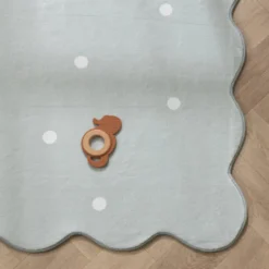 Teppich Kinderzimmer - Cloudy Dots Minze