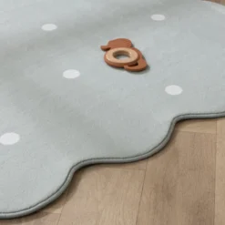 Teppich Kinderzimmer - Cloudy Dots Minze
