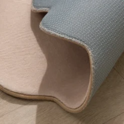 Teppich Kinderzimmer Rund - Cloudy Dots Beige
