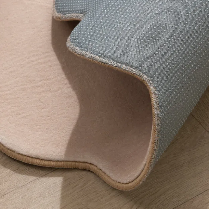 Teppich Kinderzimmer Rund - Cloudy Dots Beige