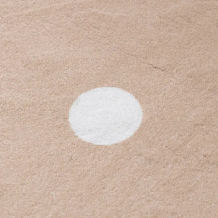 Teppich Kinderzimmer Rund - Cloudy Dots Beige