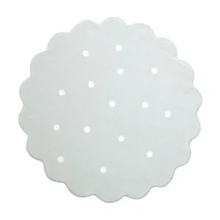 Teppich Kinderzimmer Rund - Cloudy Dots Minze