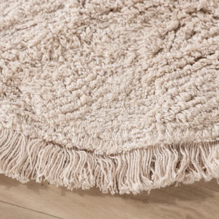 Teppich Kinderzimmer Rund - Lou Dots Taupe