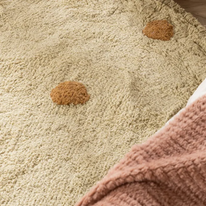 Teppich Kinderzimmer Rund - Lou Dots Gelb
