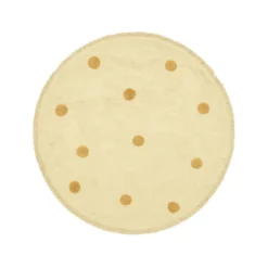 Teppich Kinderzimmer Rund - Lou Dots Gelb
