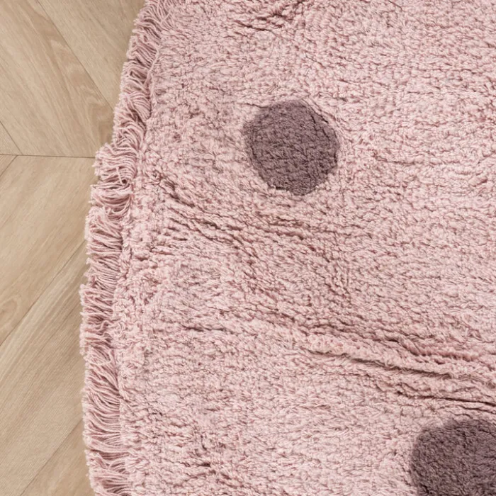 Teppich Kinderzimmer Rund - Lou Dots Lila