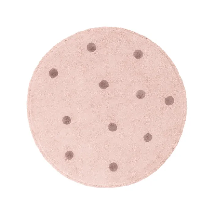 Teppich Kinderzimmer Rund - Lou Dots Lila