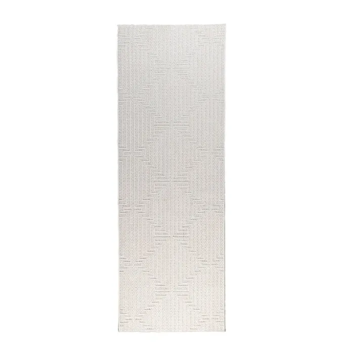 Teppich Läufer - Hidde 3D Lines Weiß