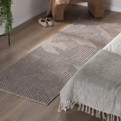 Teppich Läufer - Hidde 3D Maze Taupe