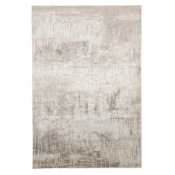 Teppich Modern - Hendrix Grunge Creme Grau