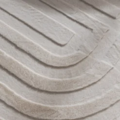 Teppich Organisch - Flowy Lines Creme