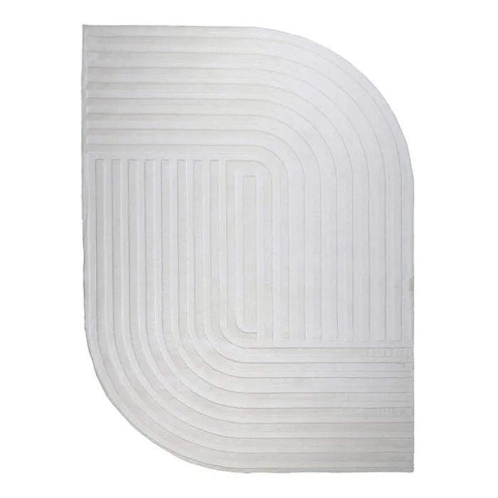 Teppich Organisch - Flowy Lines Creme