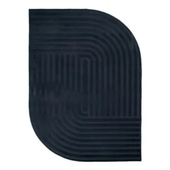 Teppich Organisch - Flowy Lines Anthrazit