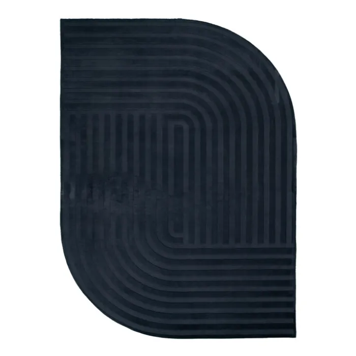 Teppich Organisch - Flowy Lines Anthrazit