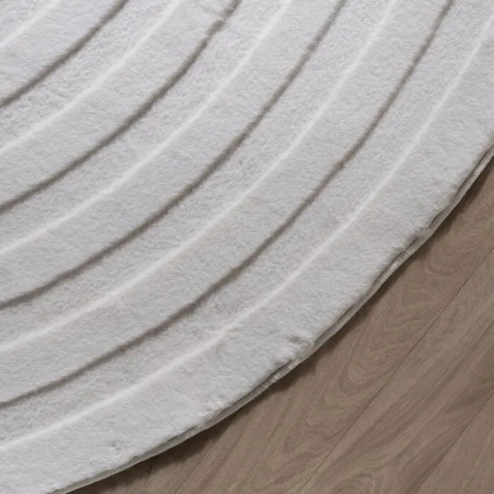 Teppich Organisch - Flowy Wavy Creme