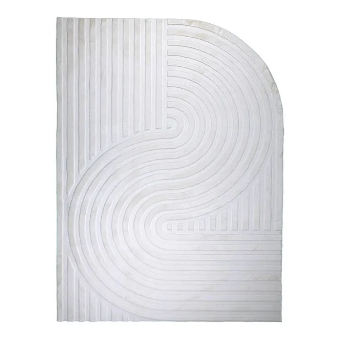 Teppich Organisch - Flowy Wavy Creme