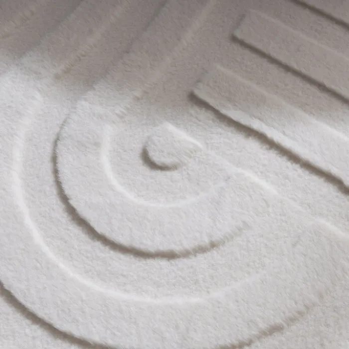 Teppich Organisch - Flowy Wavy Creme
