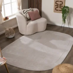 Teppich Organisch - Halo Pebble Grau