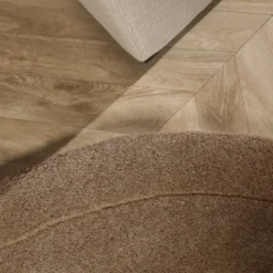 Teppich Organisch - Isara Border Braun