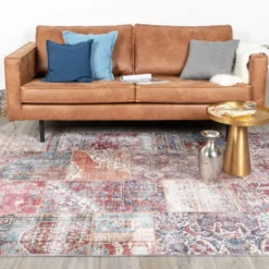 Teppich Patchwork - Azara Rot
