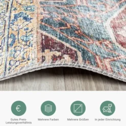Teppich Patchwork - Azara Rot