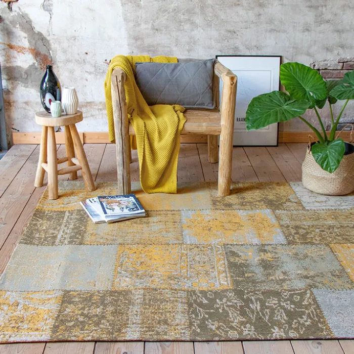 Teppich Patchwork - Dreams Gelber Ocker