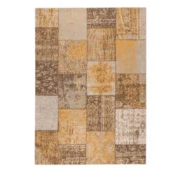 Teppich Patchwork - Dreams Gelber Ocker