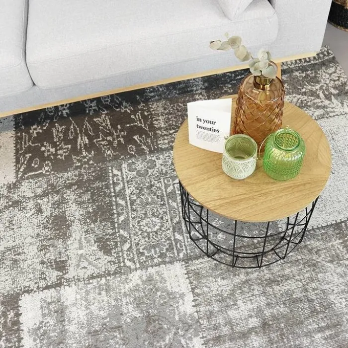 Teppich Patchwork - Dreams Grau