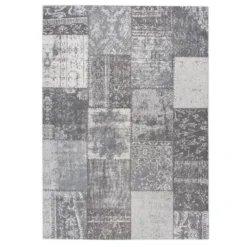 Teppich Patchwork - Dreams Grau