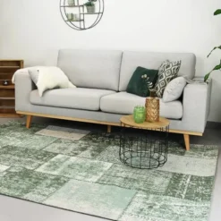 Teppich Patchwork - Dreams Grün