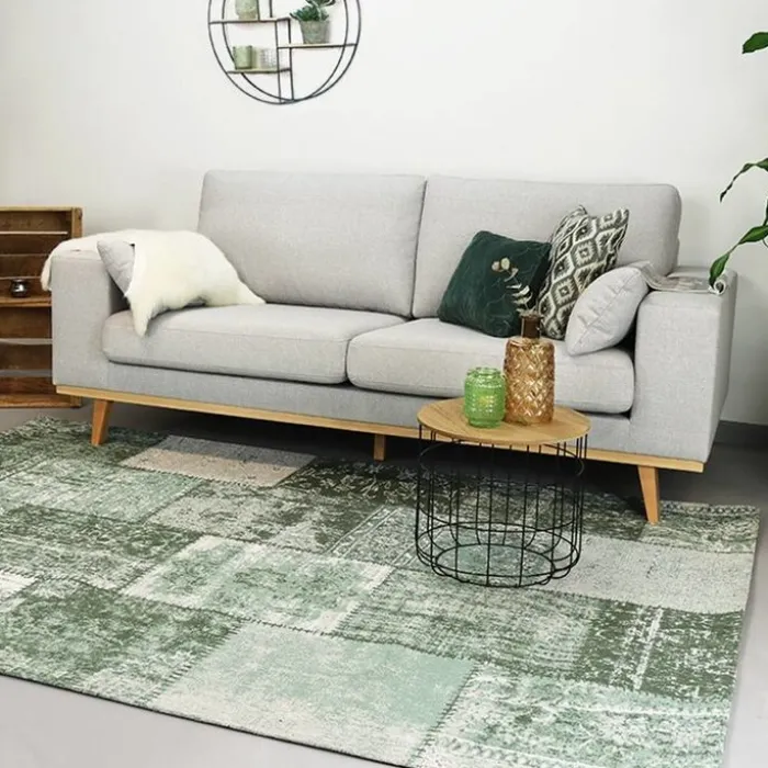 Teppich Patchwork - Dreams Grün