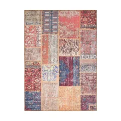 Teppich Patchwork - Moods Rot No.16