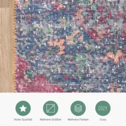 Teppich Patchwork - Moods Rot No.16