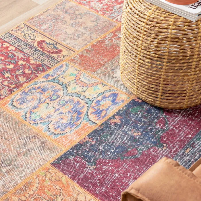 Teppich Patchwork - Moods Rot No.16