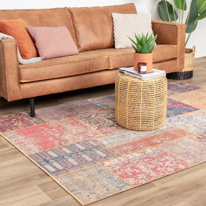 Teppich Patchwork - Moods Rot No.16
