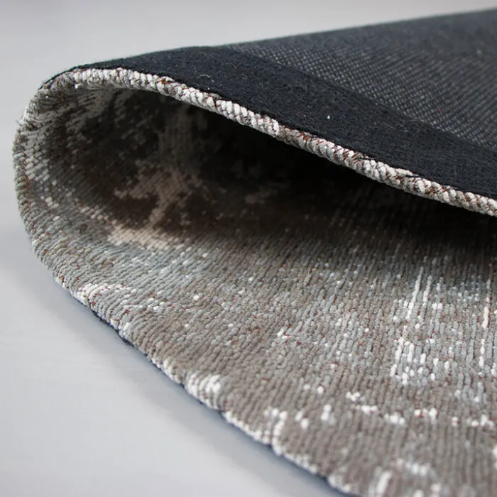 Teppich Patchwork Rund - Dreams Grau
