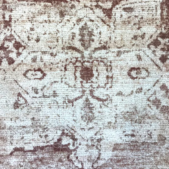 Teppich rund vintage - Kyra Medaillon Braun